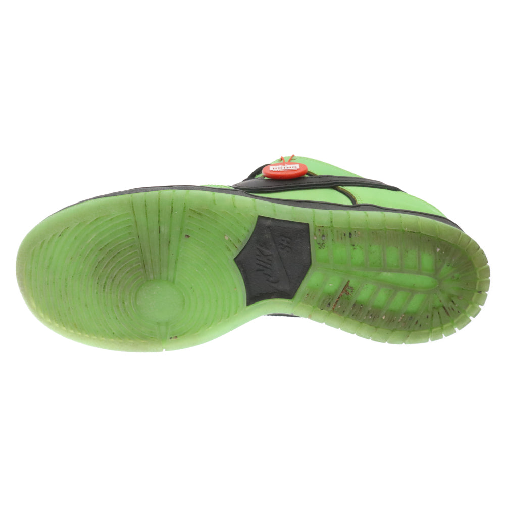 NIKE SB(ナイキエスビー) × パワーパフガールズ SB ダンク ロー プロ QS バターカップ ローカットスニーカー Z8319-300 グリーン