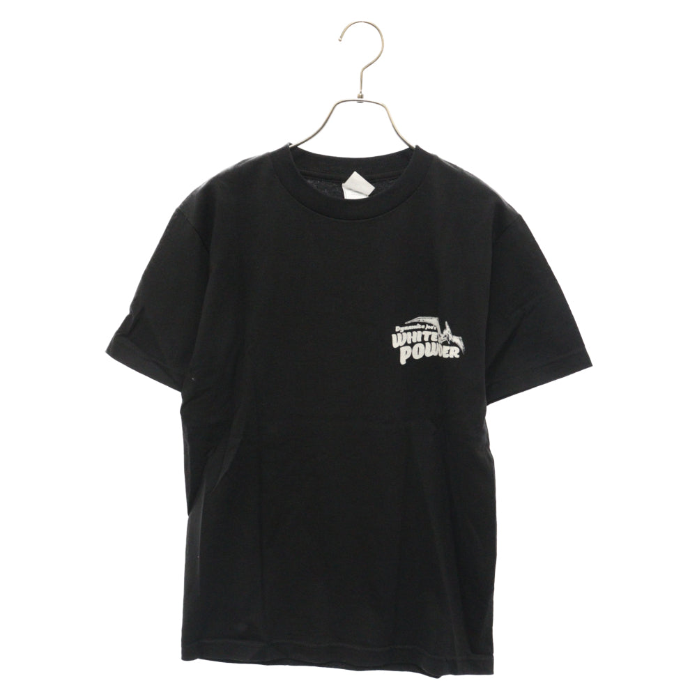 VINTAGE(ヴィンテージ) 90s Dynamite joes White バック バイクプリント クルーネック半袖Tシャツ ブラック