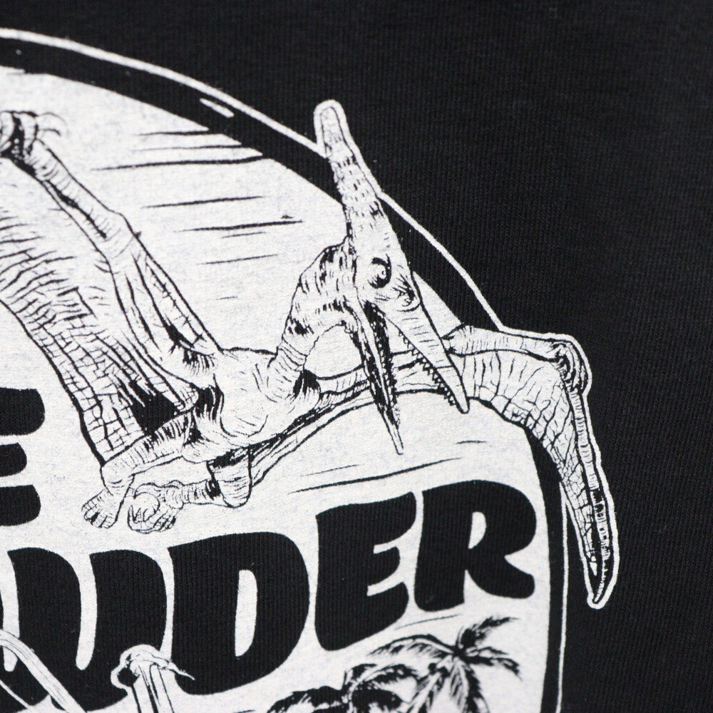 VINTAGE(ヴィンテージ) 90s Dynamite joes White バック バイクプリント クルーネック半袖Tシャツ ブラック