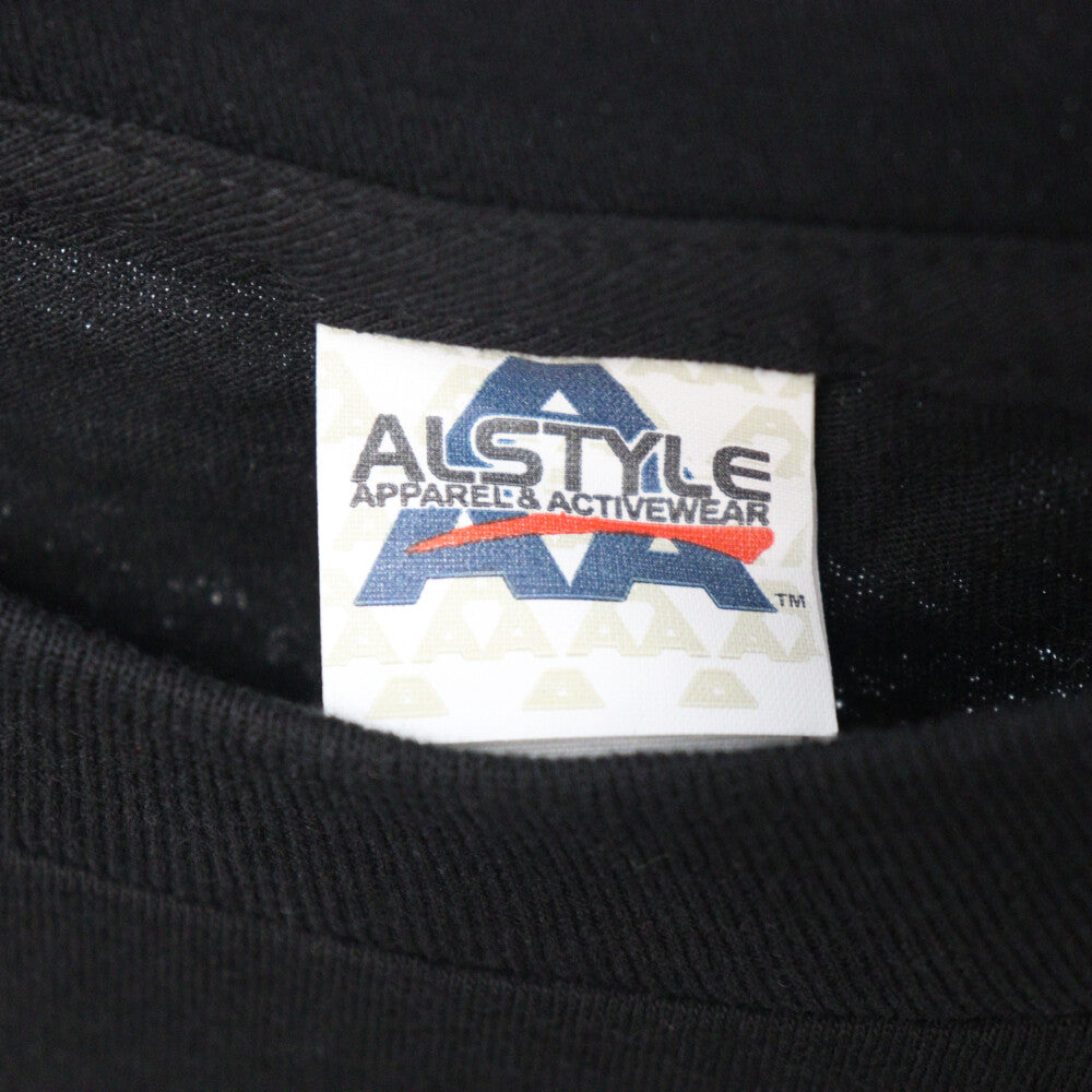 VINTAGE(ヴィンテージ) 90s Dynamite joes White バック バイクプリント クルーネック半袖Tシャツ ブラック