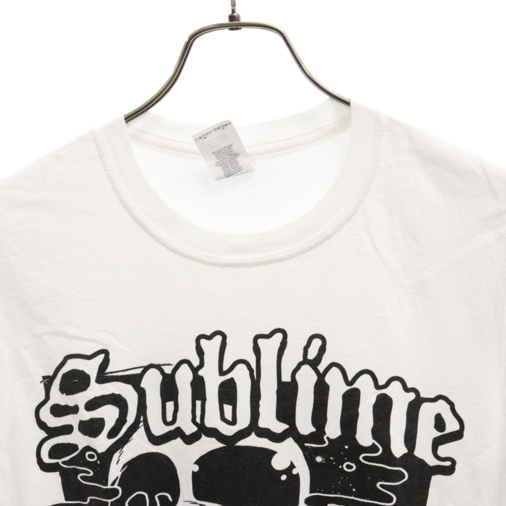 SUBLIME(サブライム) ロゴスカルプリント半袖Tシャツ ホワイト