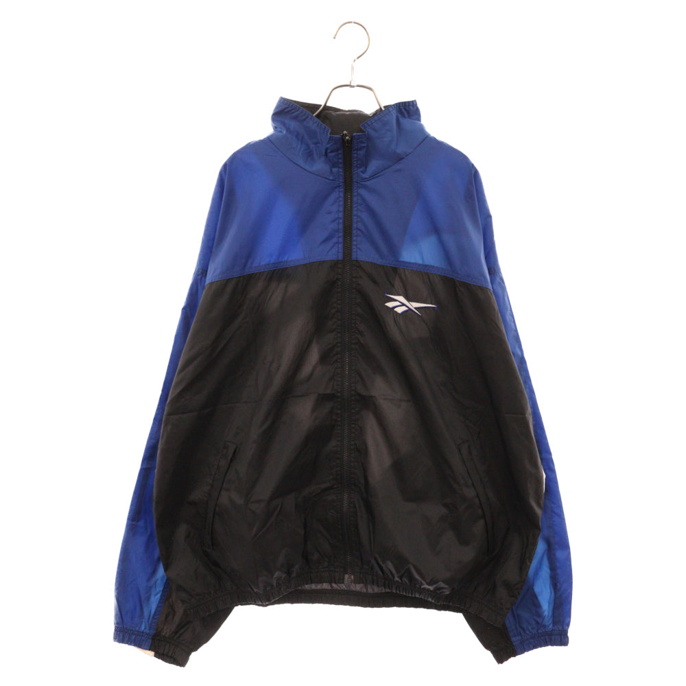 Reebok(リーボック) 90S ジップアップ ナイロンジャケット ブラック/ブルー