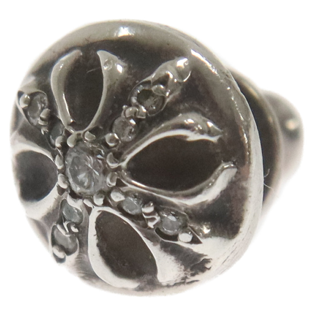 CHROME HEARTS(クロムハーツ) STUD CRSBLL A/D アフター パヴェダイヤ クロスボールスタッド ピアス シルバー