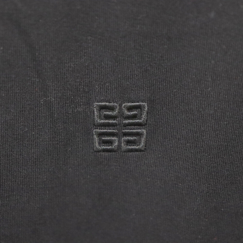 GIVENCHY(ジバンシィ) 4G EMBROIDERED TURTLENECK TEE 4G エンブロイダード タートルネック Tシャツ 半袖カットソー BM712G3Y6B ブラック
