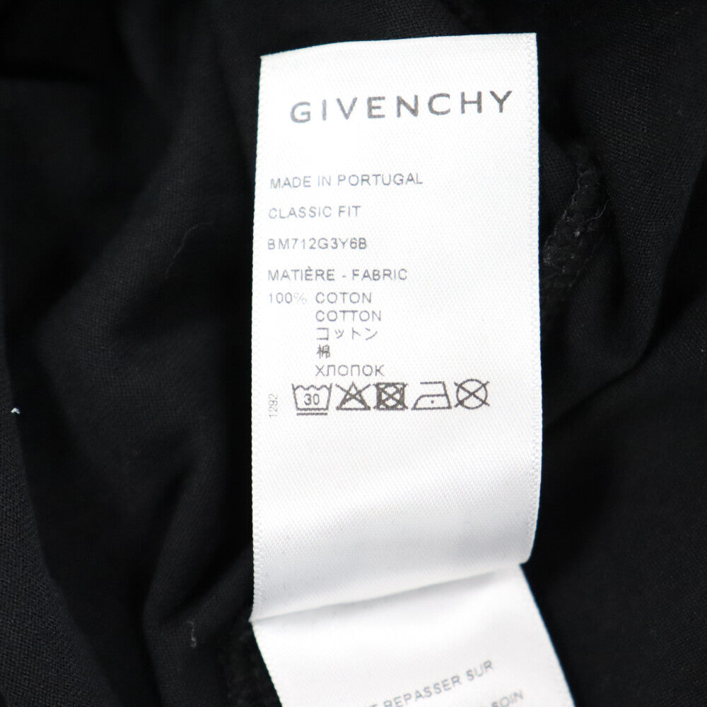 GIVENCHY(ジバンシィ) 4G EMBROIDERED TURTLENECK TEE 4G エンブロイダード タートルネック Tシャツ 半袖カットソー BM712G3Y6B ブラック