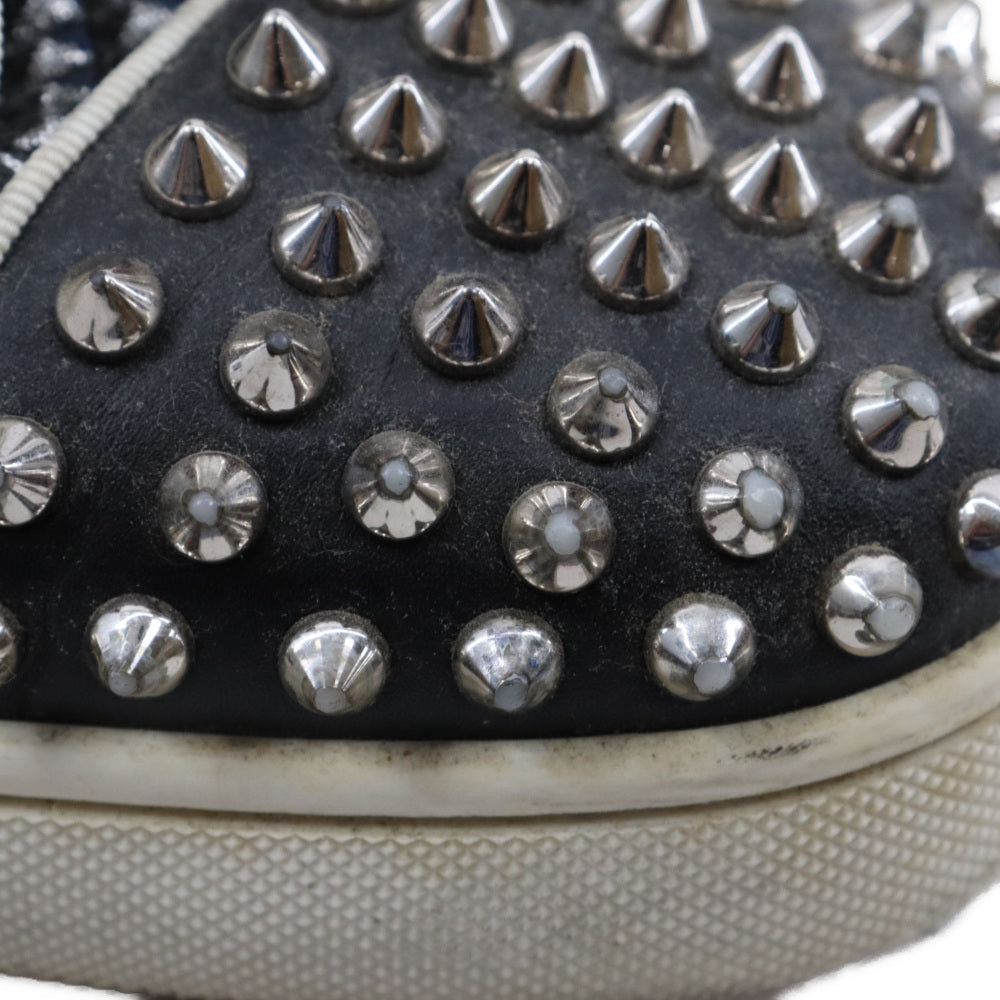 CHRISTIAN LOUBOUTIN(クリスチャンルブタン) スタッズスパイク ハイカットスニーカー ホワイト/ブラック