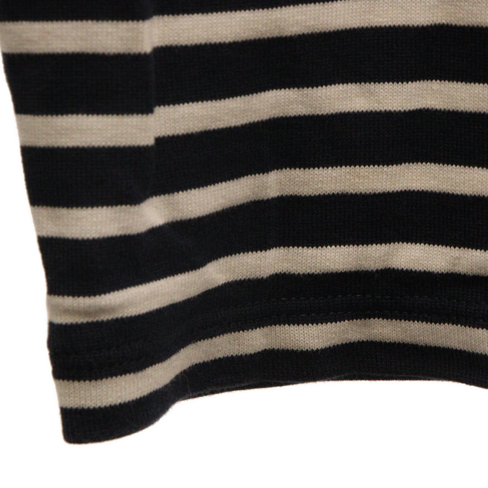 CELINE(セリーヌ) 24SS TRIOMPHE T-SHIRT IN STRIPED COTTON JERSEY ストライプ コットンジャージートリオンフ 長袖Tシャツ ロンT 2X43M879Y.01WN ネイビー/ホワイト