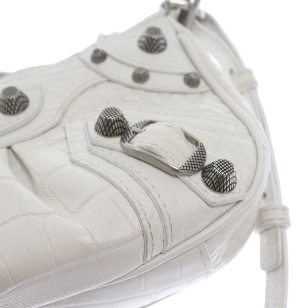 BALENCIAGA(バレンシアガ) LE CAGOLE MINI ルカゴール チェーンハンドバッグ レザー ミニ ショルダー バッグ レディース 695814 9016 ホワイト