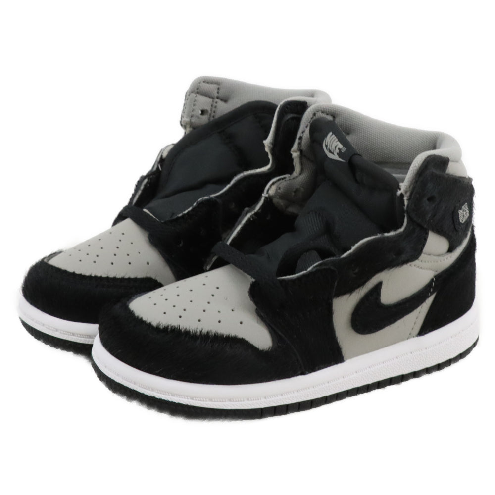 NIKE(ナイキ) TD Air Jordan 1 Retro High OG Medium Grey TDエアジョーダン1 レトロ ハイ OG ミディアムグレー ハイカットスニーカー キッズ FB1313-001 8C/14.0cm
