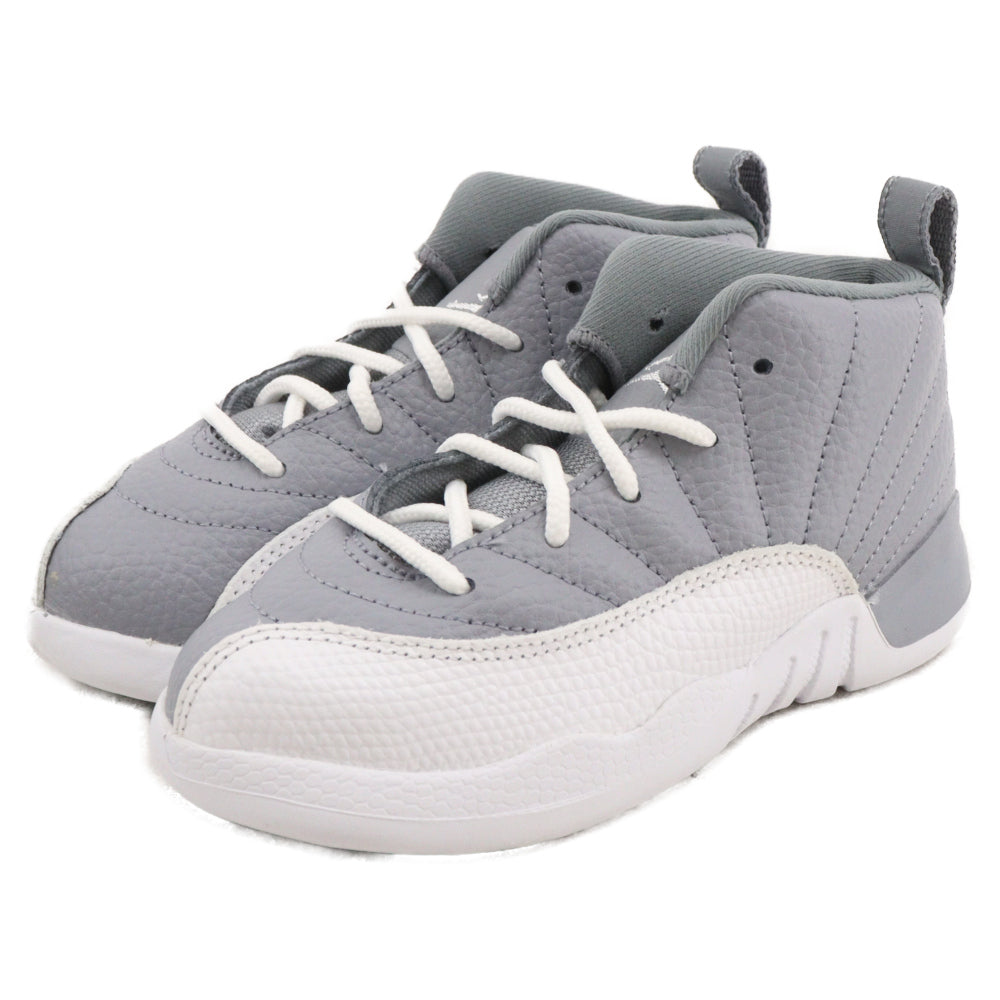 NIKE(ナイキ) TD Air Jordan 12 Retro Stealth TD エアジョーダン12 レトロ ステルス ハイカットスニーカー キッズ 850000-015 グレー/ホワイト US10C/16.0cm