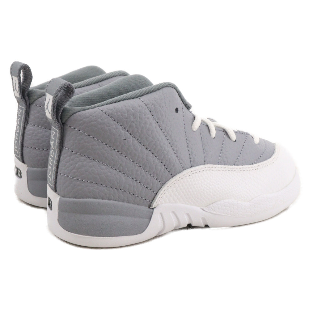 NIKE(ナイキ) TD Air Jordan 12 Retro Stealth TD エアジョーダン12 レトロ ステルス ハイカットスニーカー キッズ 850000-015 グレー/ホワイト US10C/16.0cm