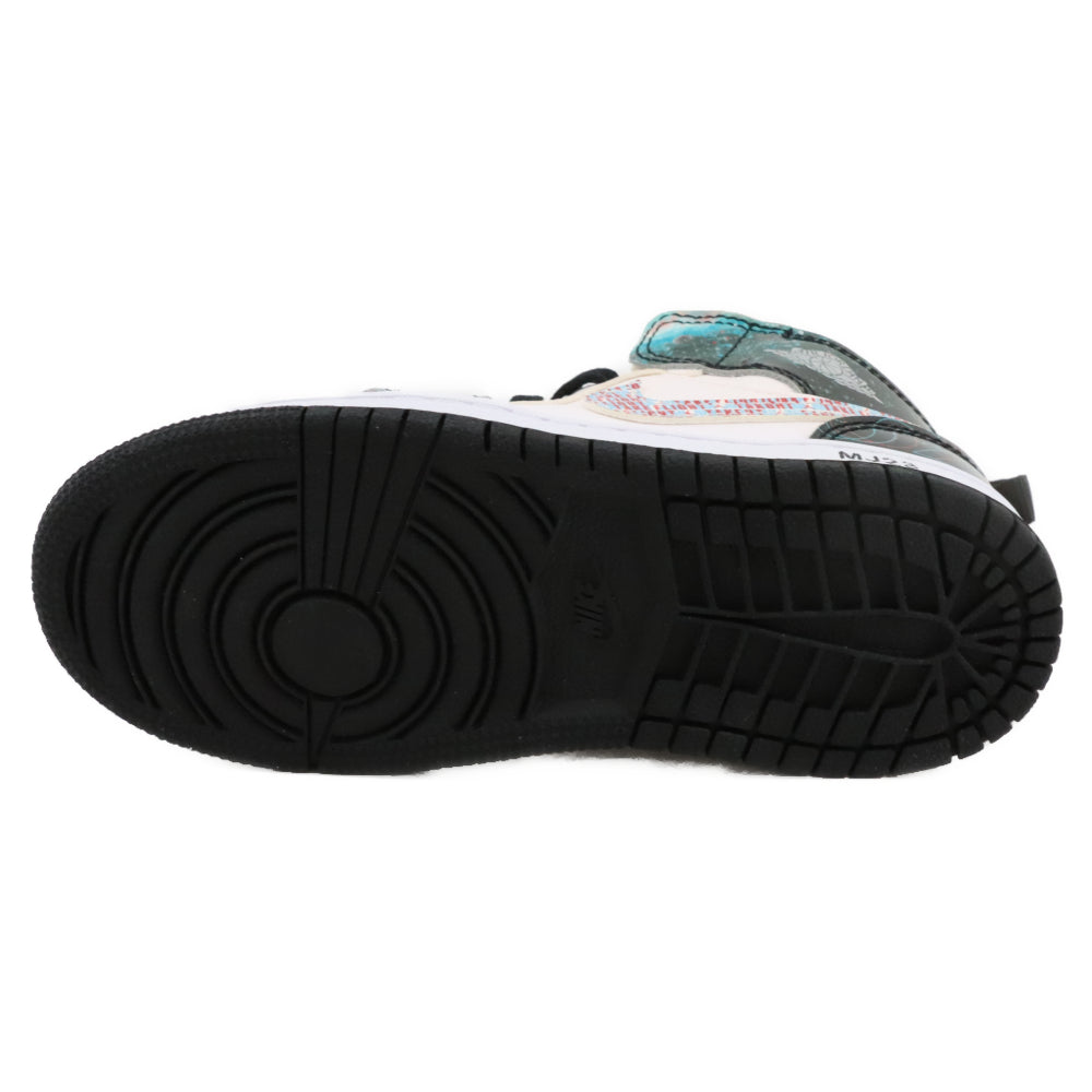 NIKE(ナイキ) TD Air Jordan 1 Mid SE Take Flight TDエアジョーダン1 ミッドカットスニーカー SE テイクフライト BQ6933-114 ホワイト/マルチ キッズ US10C/16.0cm