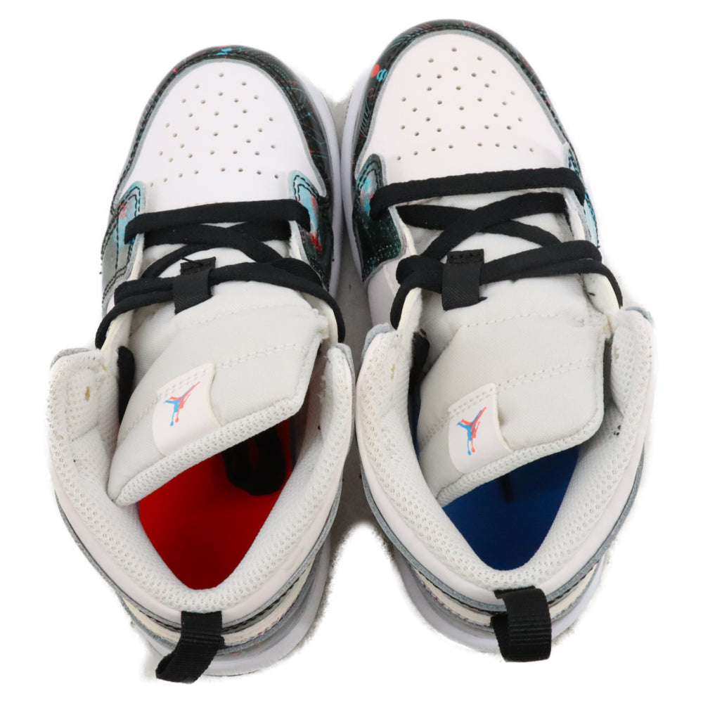 NIKE(ナイキ) TD Air Jordan 1 Mid SE Take Flight TDエアジョーダン1 ミッドカットスニーカー SE テイクフライト BQ6933-114 ホワイト/マルチ キッズ US10C/16.0cm
