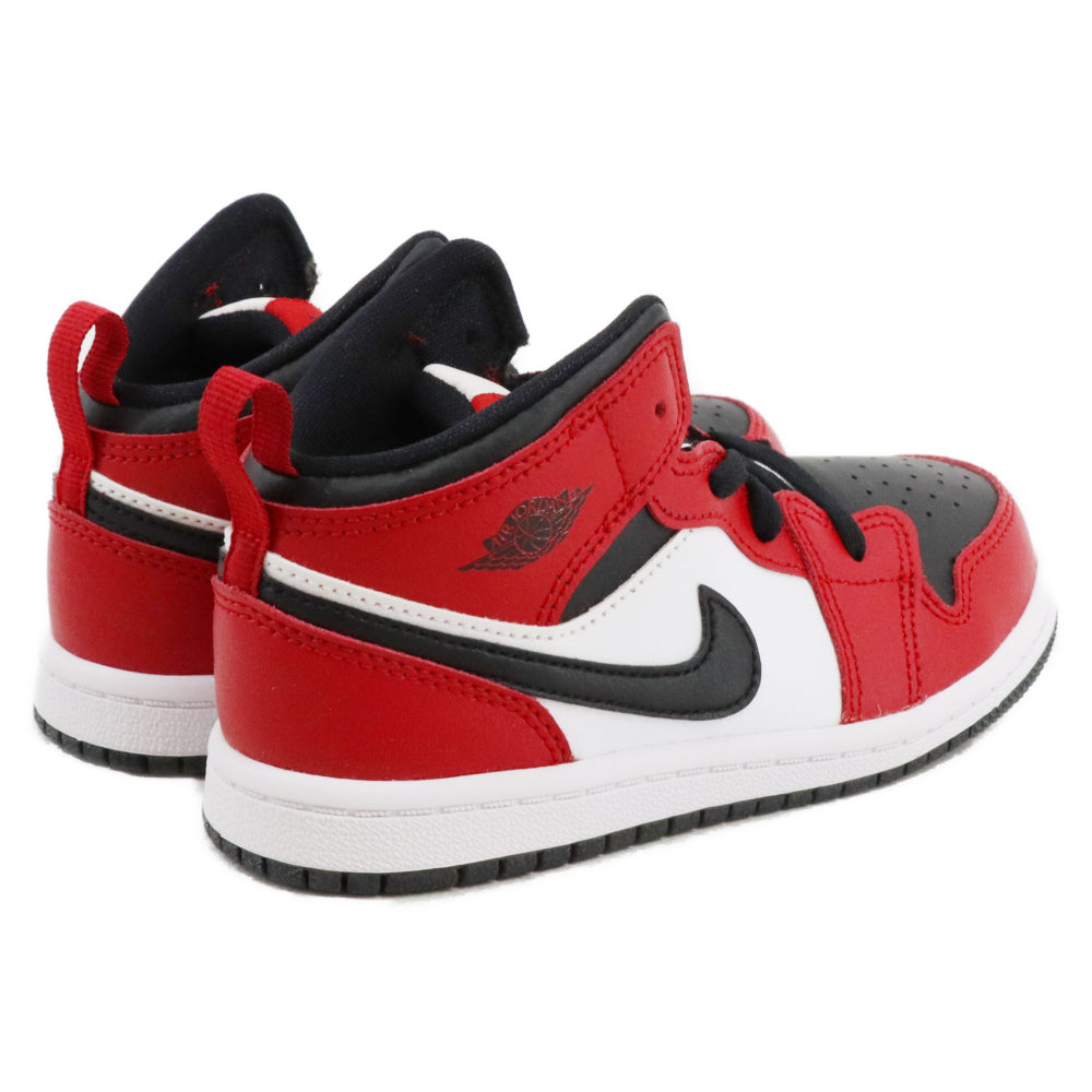 NIKE(ナイキ) TD AIR JORDAN 1 MID CHICAGO BLACK TOE エアジョーダン1 ミッド シカゴブラックトゥ ミッドカットスニーカー キッズ 640735-069 US10C/16.0cm