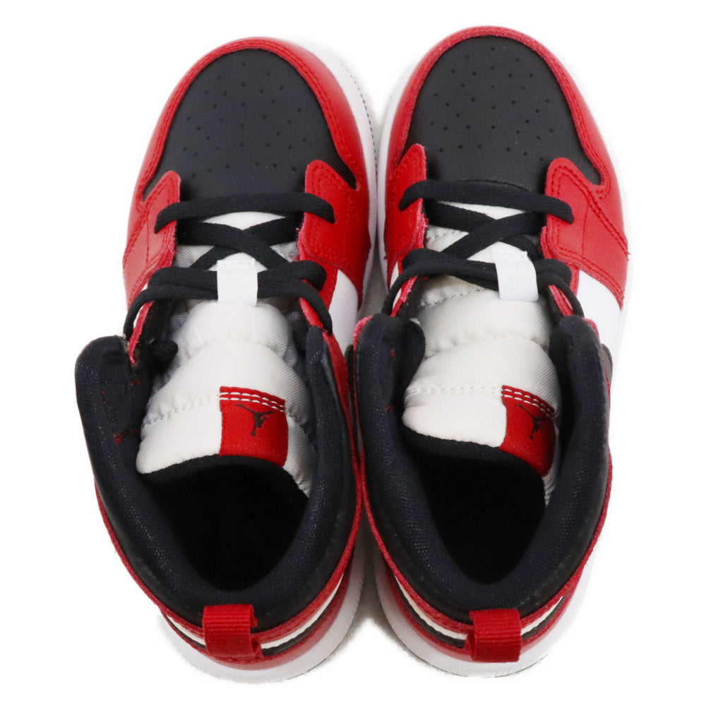 NIKE(ナイキ) TD AIR JORDAN 1 MID CHICAGO BLACK TOE エアジョーダン1 ミッド シカゴブラックトゥ ミッドカットスニーカー キッズ 640735-069 US10C/16.0cm