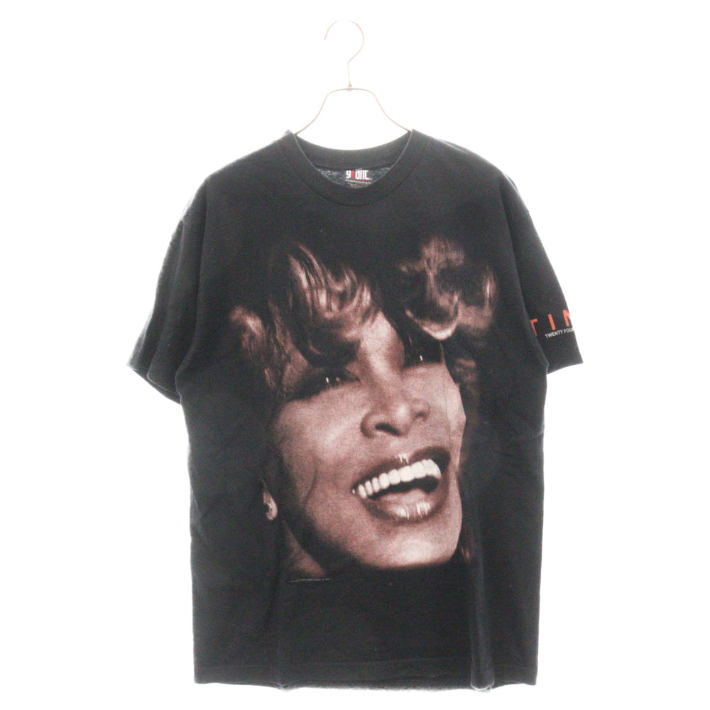 VINTAGE(ヴィンテージ) 90's TINA TURNER T-SHIRT ティナ ターナー プリント 半袖Tシャツ ブラック