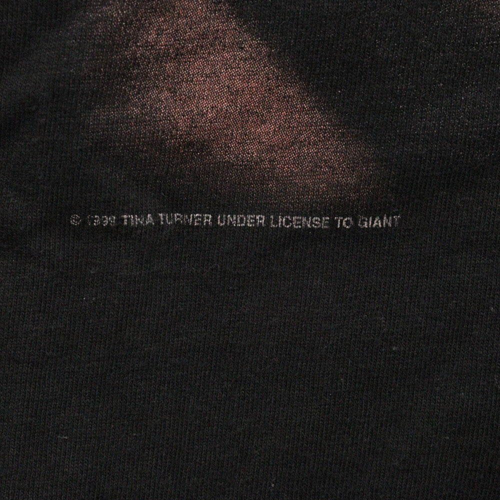 VINTAGE(ヴィンテージ) 90's TINA TURNER T-SHIRT ティナ ターナー プリント 半袖Tシャツ ブラック