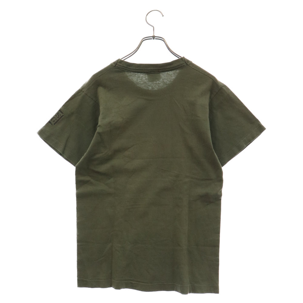 VINTAGE(ヴィンテージ) 90S GUNDAM MS-06 ZAKU 2 ガンダム ザク プリントクルーネック半袖Tシャツ グリーン