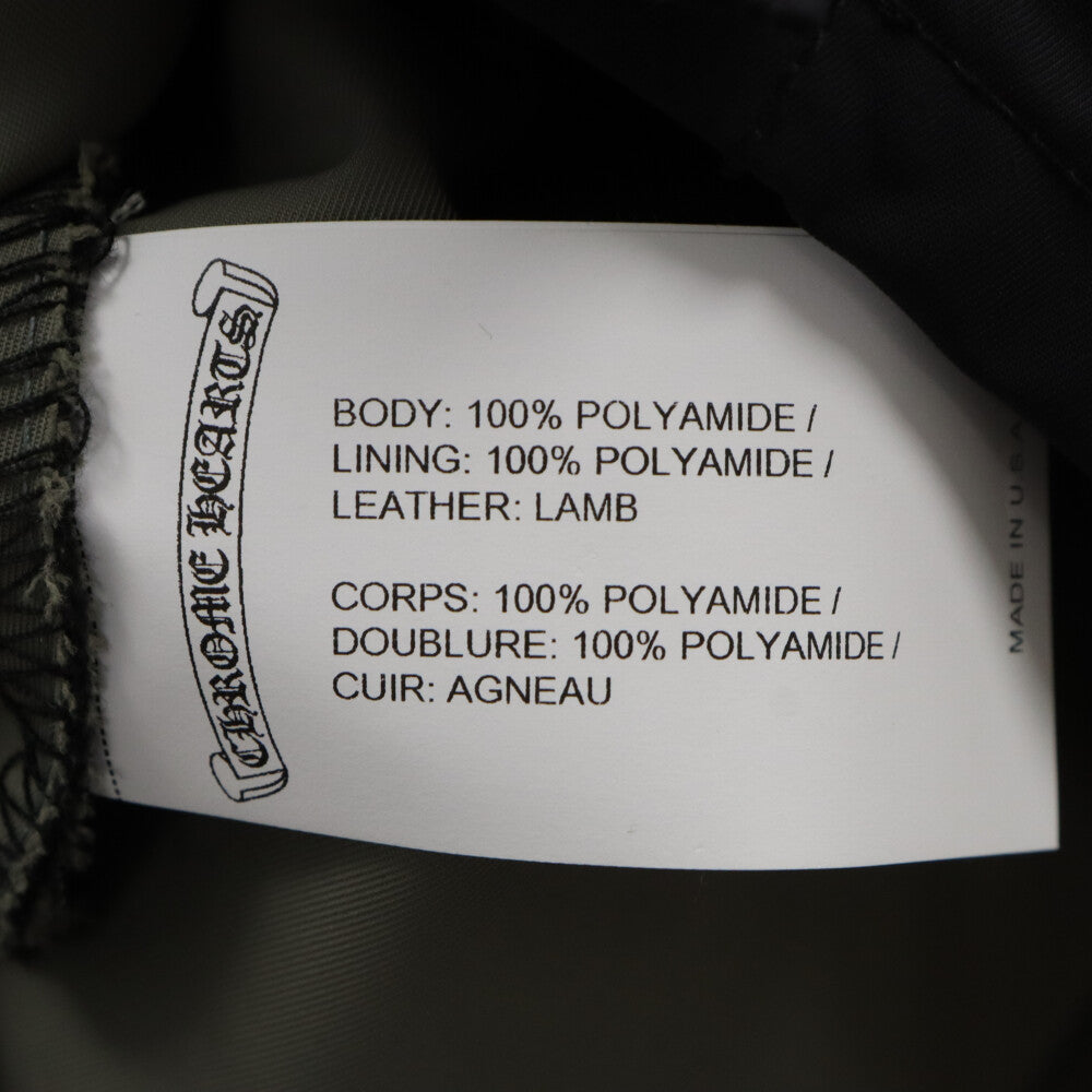 CHROME HEARTS(クロムハーツ) クロスパッチ付き クロスボールボタン ナイロン半袖シャツ ブラック レディース