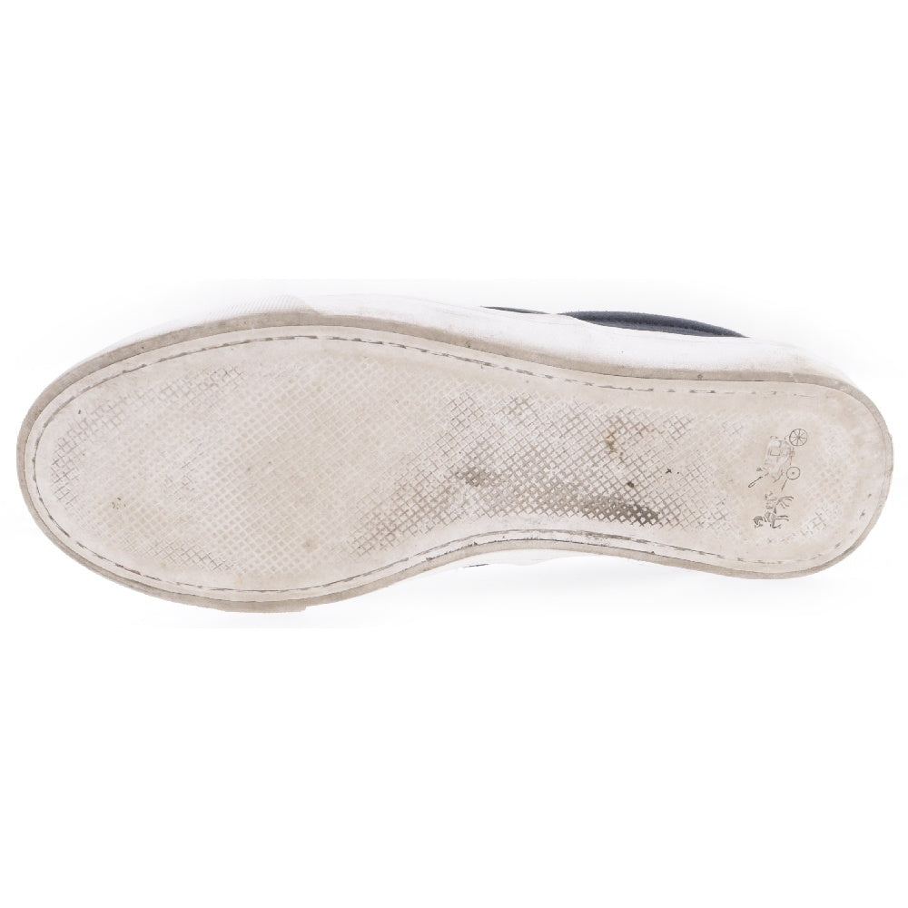 COACH(コーチ) フローラル総柄 レザー スリッポンシューズ ブルー FG1662