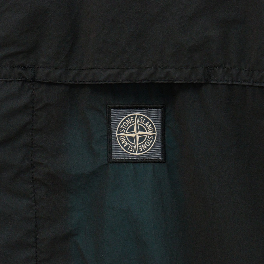 STONE ISLAND(ストーンアイランド) Lamy Velour Packable Coat ロゴパッチ ナイロンコート ジャケット ブラック 681570631