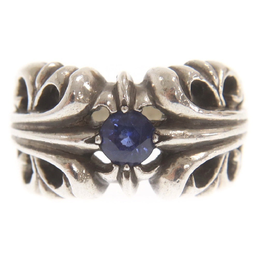 CHROME HEARTS(クロムハーツ) K&T 1PT SAP 1ポイントサファイア シルバーリング 10号