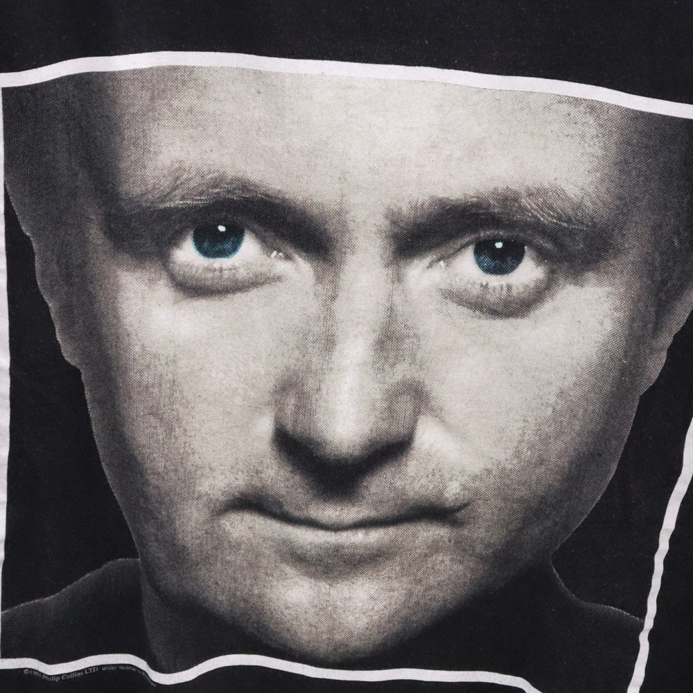 VINTAGE(ヴィンテージ) 90s PHIL COLLINS T-shirt フィル コリンズ フォト プリント クルーネック 半袖Tシャツ ブラック