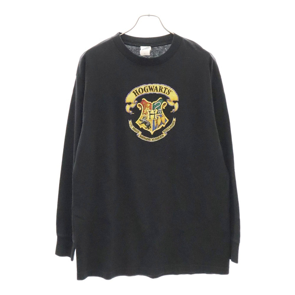 VINTAGE(ヴィンテージ) 00s Harry Potter HOGWARTS L/S print T-shirt ハリーポッター ホグワーツ プリント ロングスリーブ長袖Tシャツ ブラック