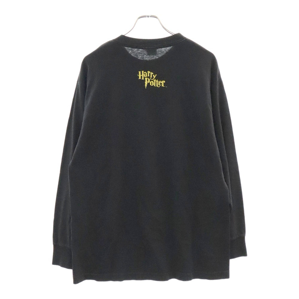 VINTAGE(ヴィンテージ) 00s Harry Potter HOGWARTS L/S print T-shirt ハリーポッター ホグワーツ プリント ロングスリーブ長袖Tシャツ ブラック