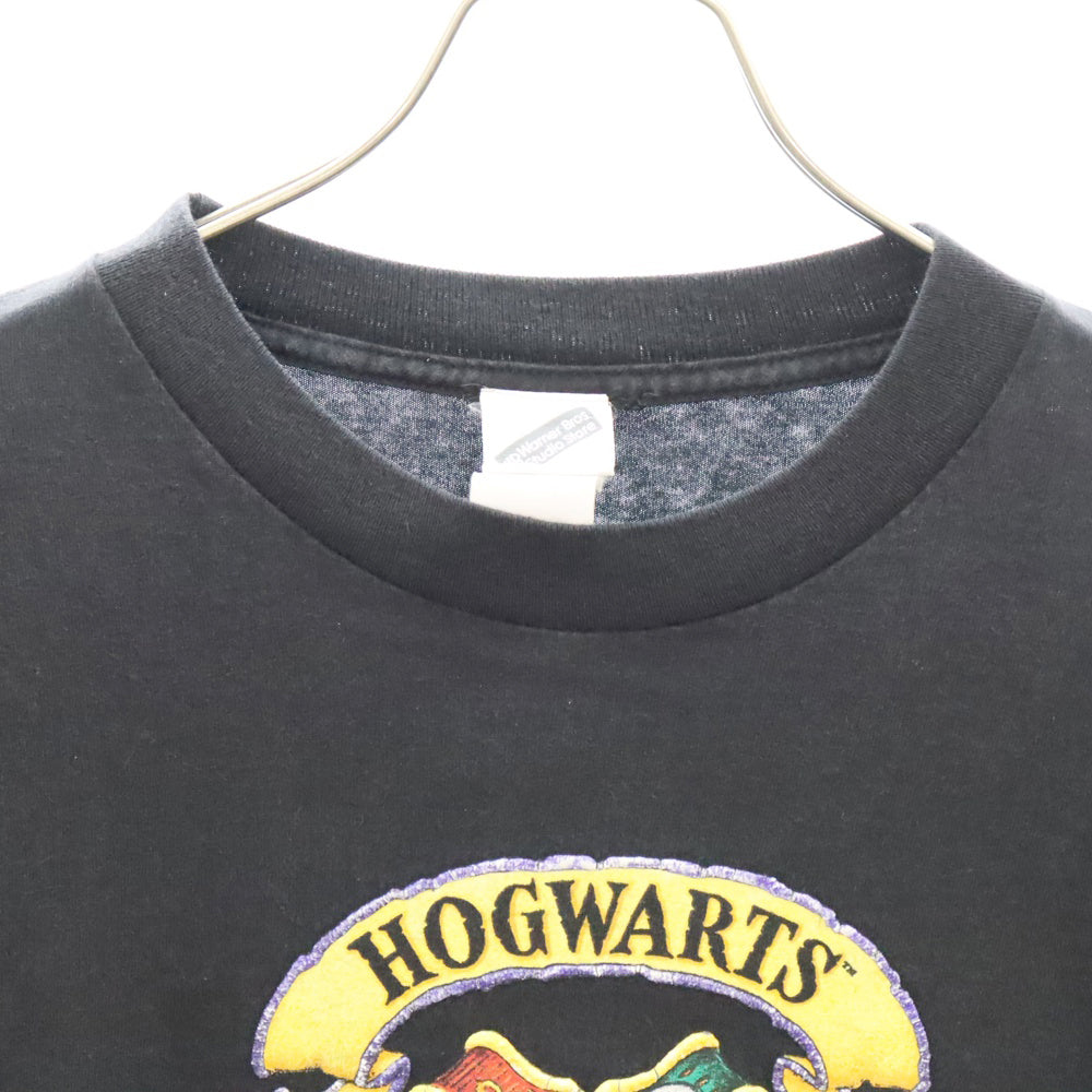 VINTAGE(ヴィンテージ) 00s Harry Potter HOGWARTS L/S print T-shirt ハリーポッター ホグワーツ プリント ロングスリーブ長袖Tシャツ ブラック