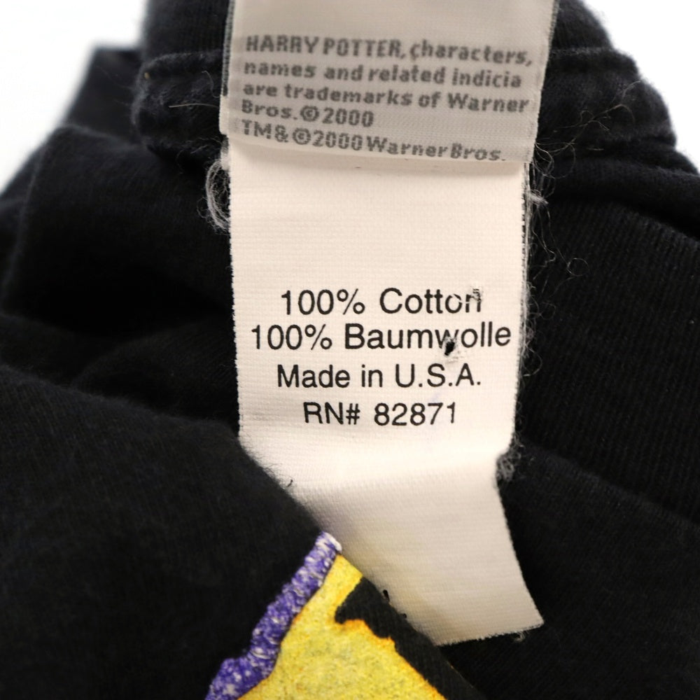 VINTAGE(ヴィンテージ) 00s Harry Potter HOGWARTS L/S print T-shirt ハリーポッター ホグワーツ プリント ロングスリーブ長袖Tシャツ ブラック