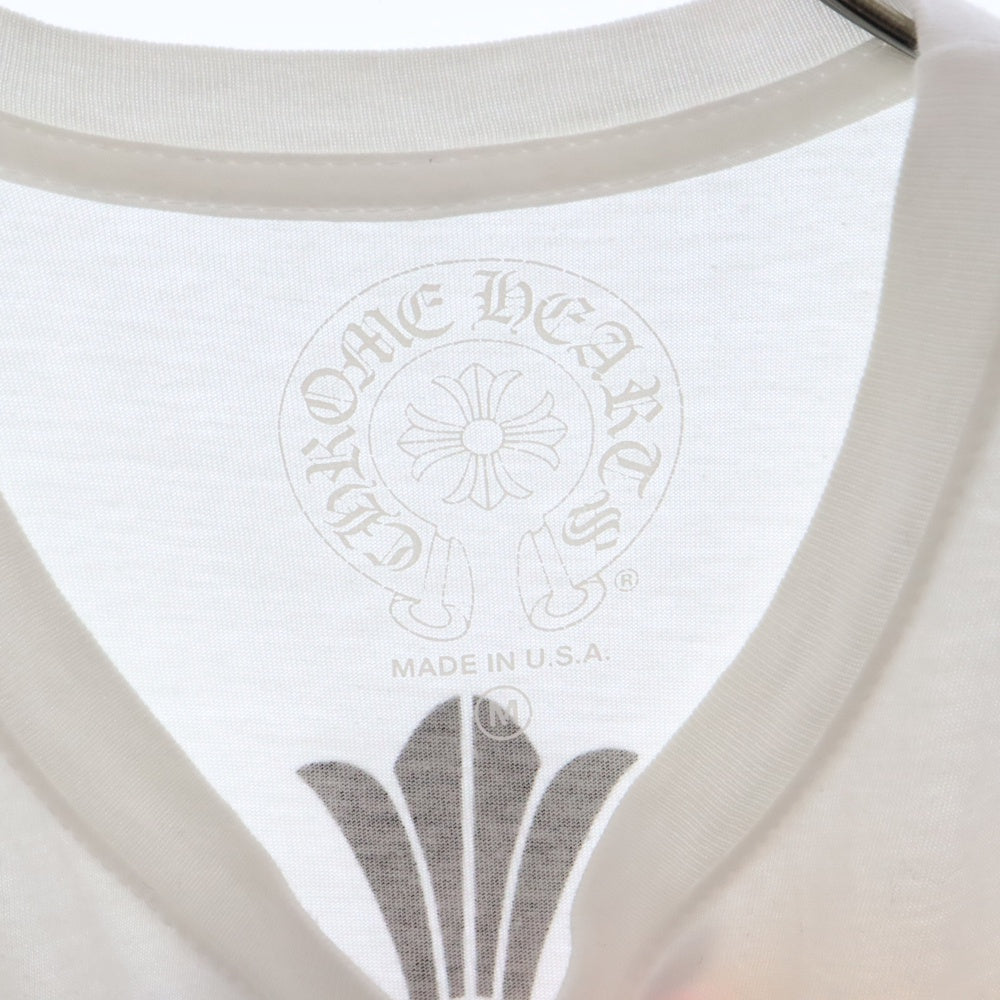 CHROME HEARTS(クロムハーツ) 21SS MLTCOL CEM CRS Tee クロムハーツ マルチカラー セメタリークロス 半袖カットソー Tシャツ ホワイト