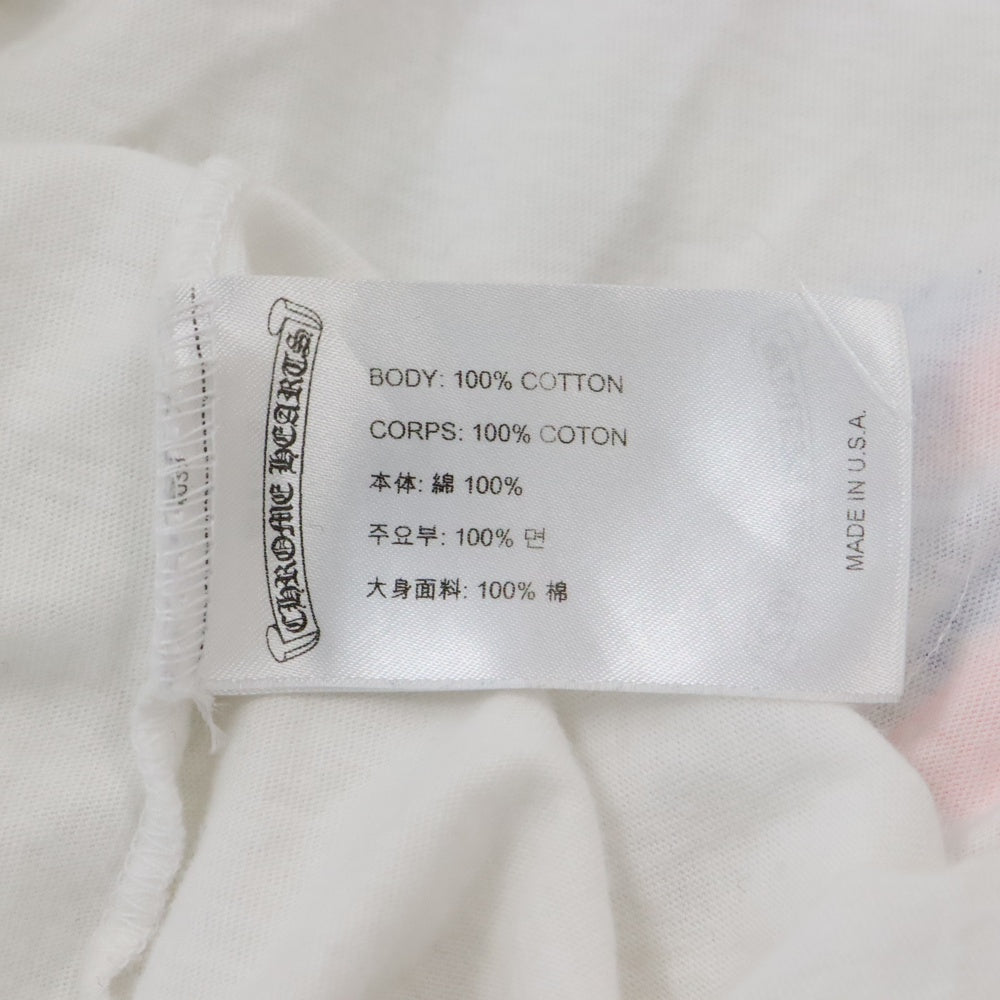 CHROME HEARTS(クロムハーツ) 21SS MLTCOL CEM CRS Tee クロムハーツ マルチカラー セメタリークロス 半袖カットソー Tシャツ ホワイト