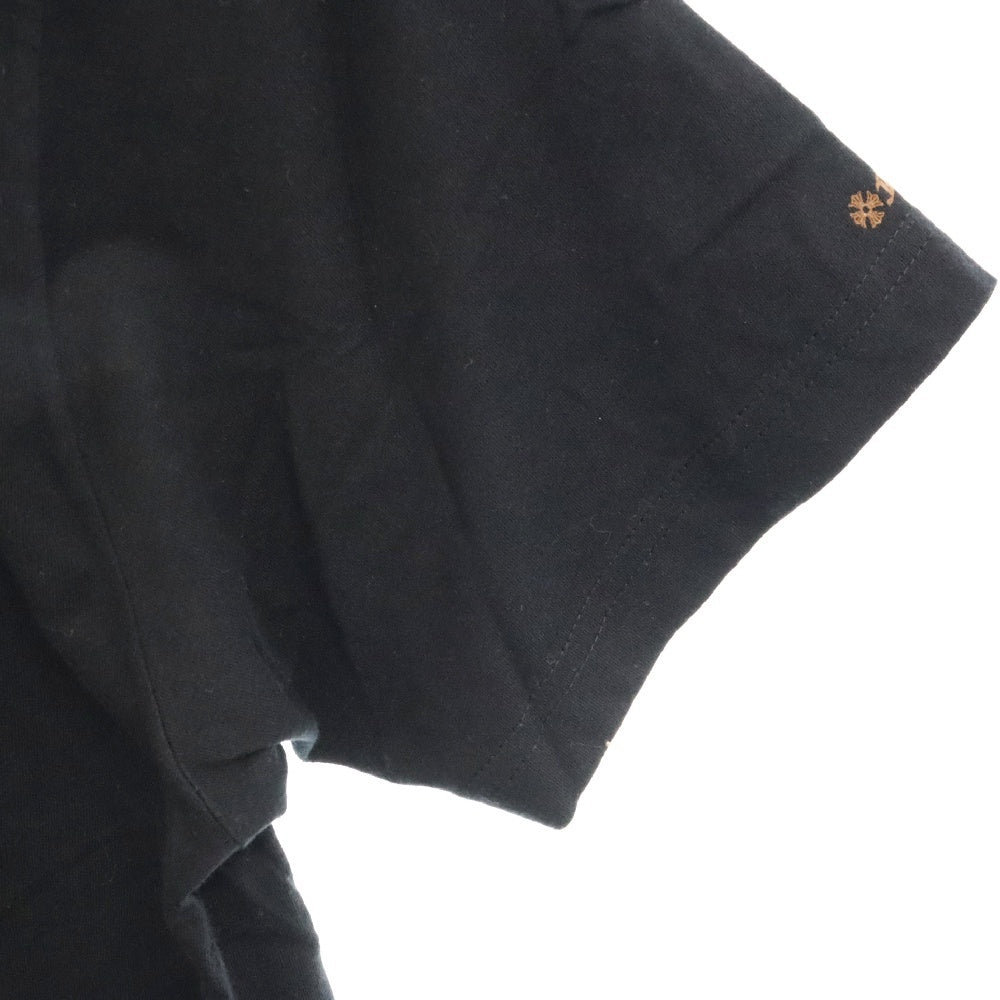 CHROME HEARTS(クロムハーツ) NECK LOGO S/S TEE ネックロゴ プリント 半袖カットソー Tシャツ ブラック