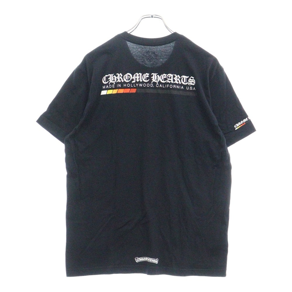 CHROME HEARTS(クロムハーツ) Neon Bar Logo S/S Tee カリフォルニア限定 ネオンバー ロゴ プリント 半袖Tシャツ カットソー ブラック