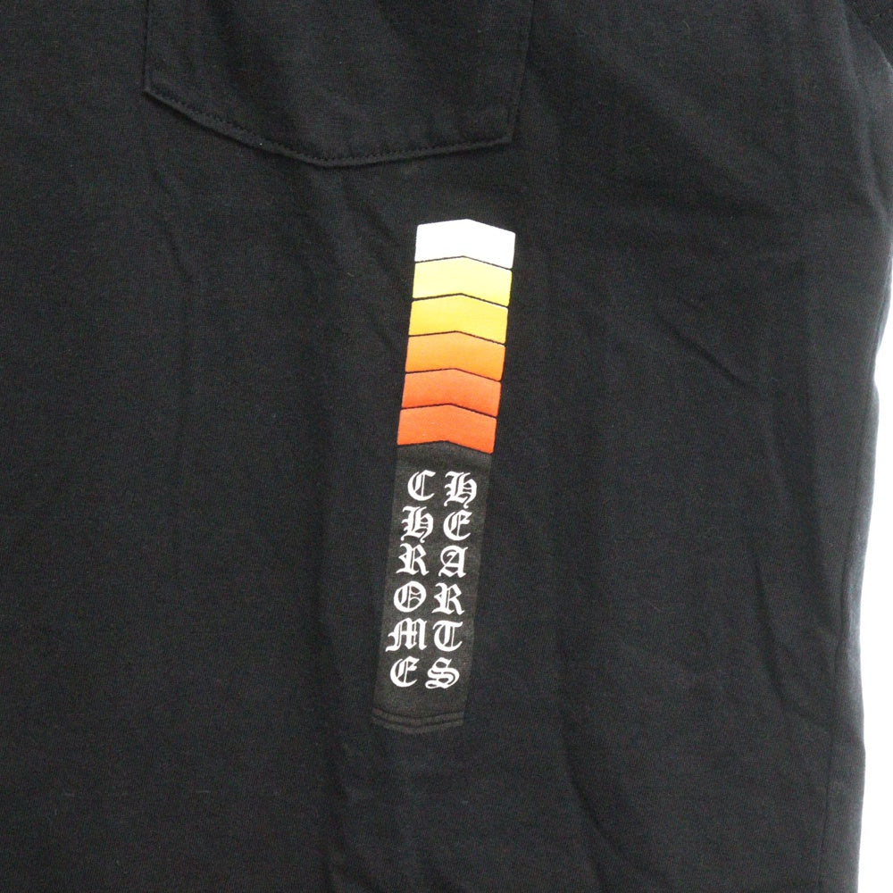 CHROME HEARTS(クロムハーツ) Neon Bar Logo S/S Tee カリフォルニア限定 ネオンバー ロゴ プリント 半袖Tシャツ カットソー ブラック