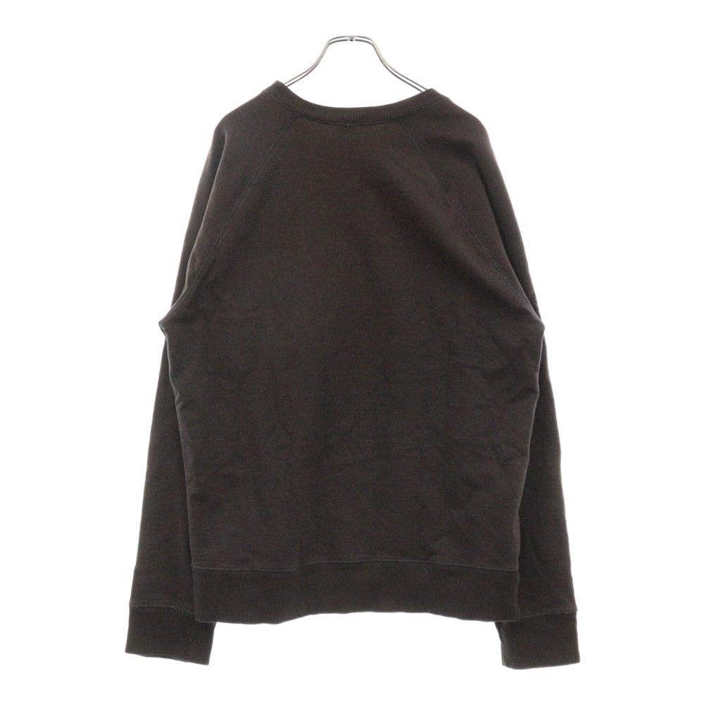 CHROME HEARTS(クロムハーツ) GRP Y NOT 2-TND SWTSHRT ワイノット クルーネックトレーナー ロゴ刺繍 バーティカルロゴ スウェットシャツ チャコールグレー