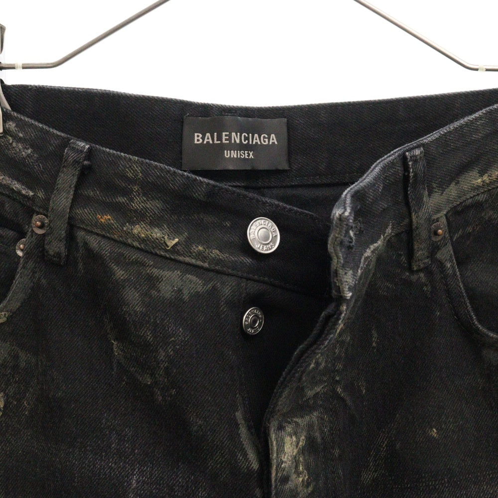 BALENCIAGA(バレンシアガ) 23SS スーパーデストロイ加工 バギーデニムパンツ 745248 TBP47 インディゴ