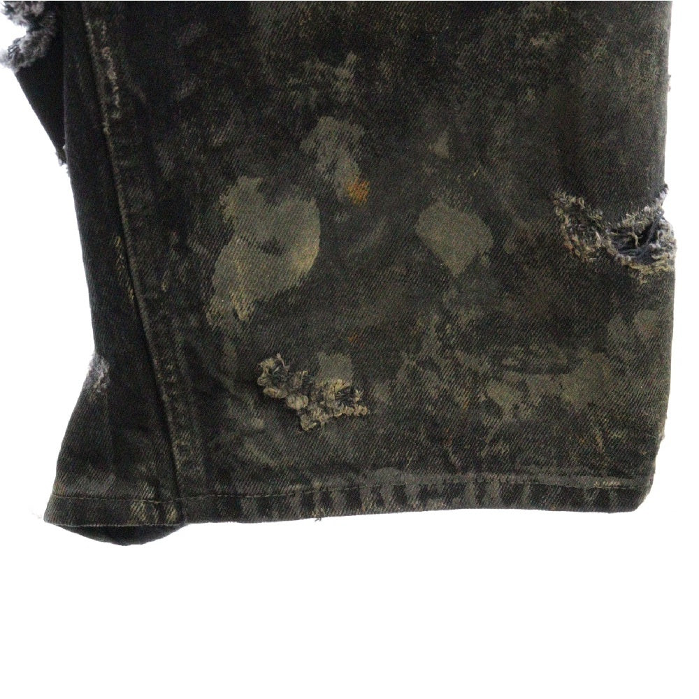 BALENCIAGA(バレンシアガ) 23SS スーパーデストロイ加工 バギーデニムパンツ 745248 TBP47 インディゴ