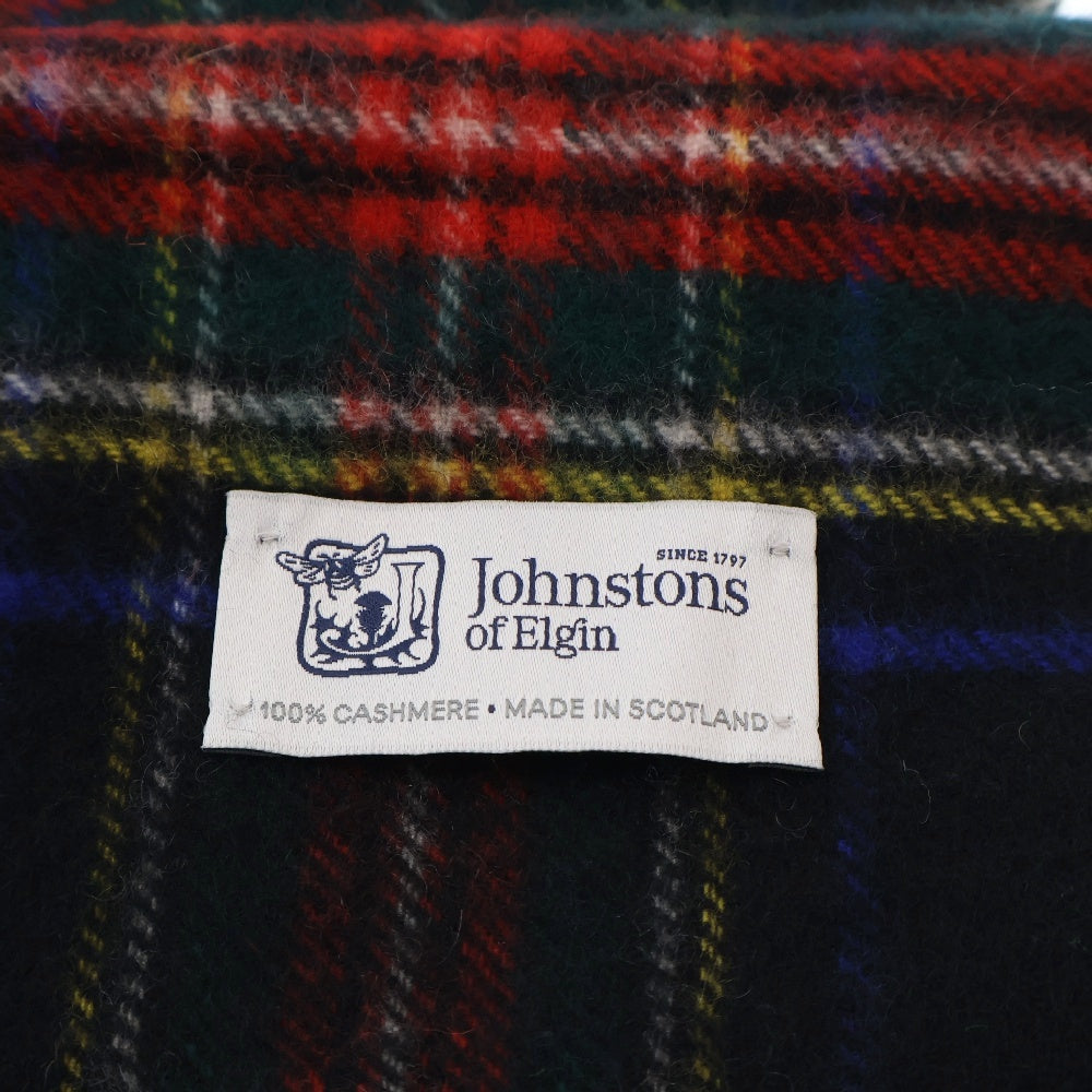 Johnstons Of Elgin(ジョンストンズ オブ エルガン) カシミア チェック マフラー マルチ