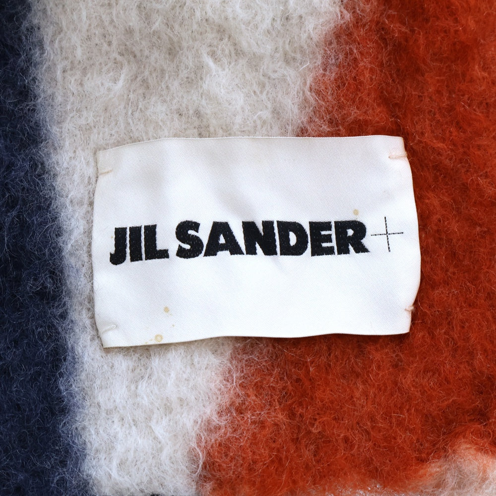 JIL SANDER+(ジルサンダープラス) ウールモヘア フリンジ マフラー マルチ