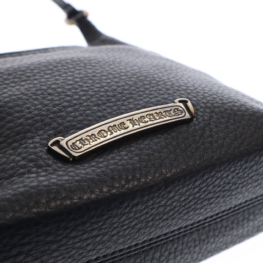 CHROME HEARTS(クロムハーツ) VIV ダガー装飾レザーショルダー トート バッグ シルバー/ブラック レディース