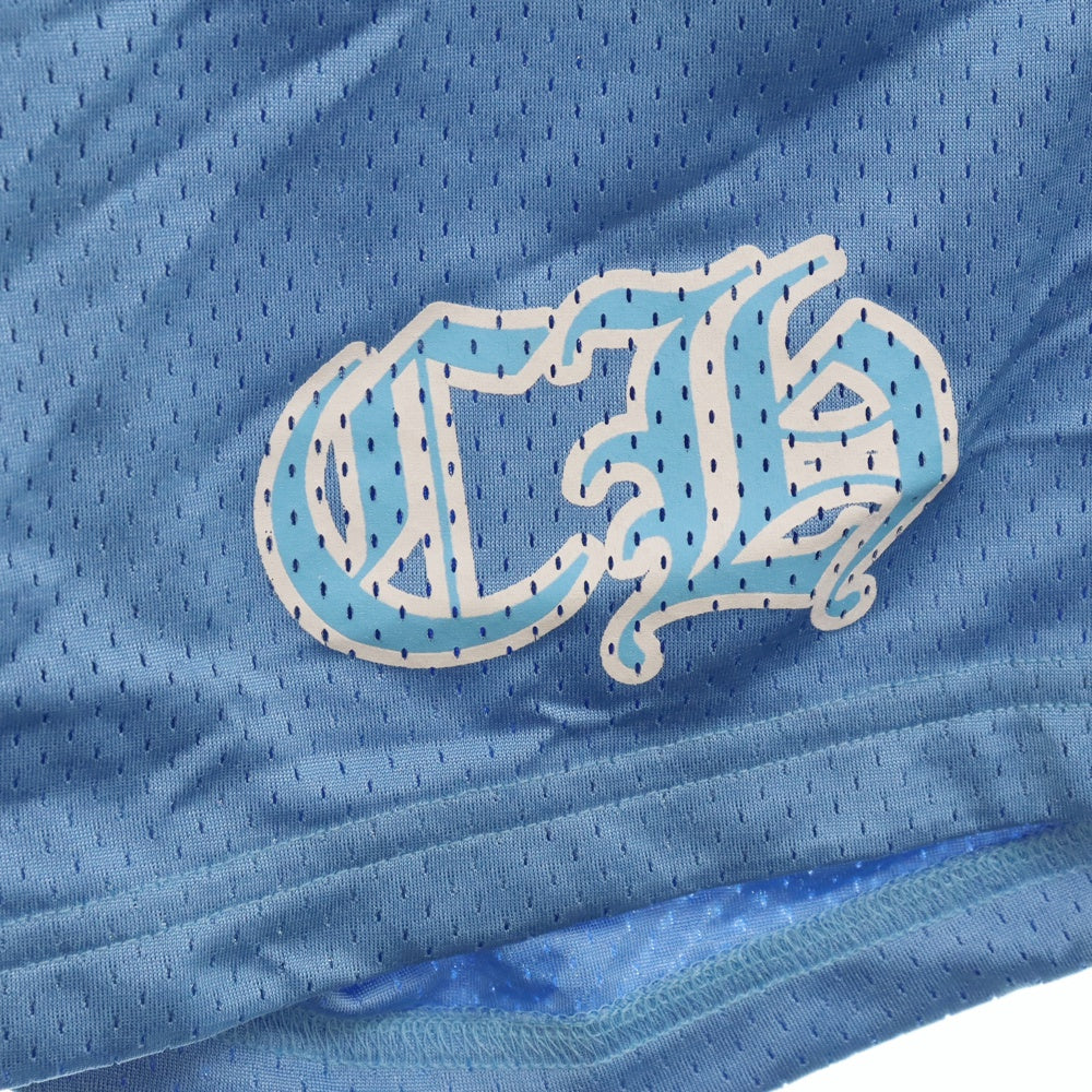 CHROME HEARTS(クロムハーツ) MESH VARSITY SHORTS CHプリント メッシュハーフパンツ ショートパンツ ブルー