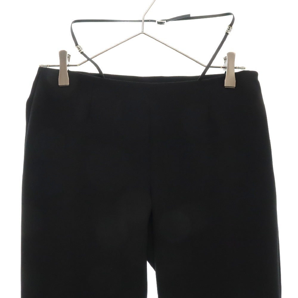 DSQUARED2(ディースクエアード) Strap-Detail Flared Trousers ストラップ フレアスラックスパンツ ブラック S80KA0030S60567 レディース