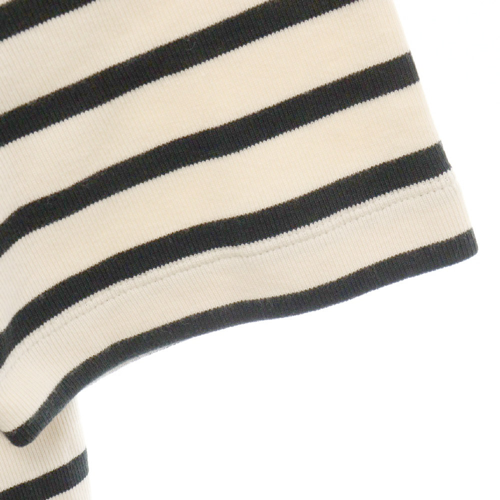 JIL SANDER +(ジルサンダープラス) Cotton S/S T-shirt バックロゴ パッチ コットンTシャツ J47GC0109 J46497 ブラック/ベージュ