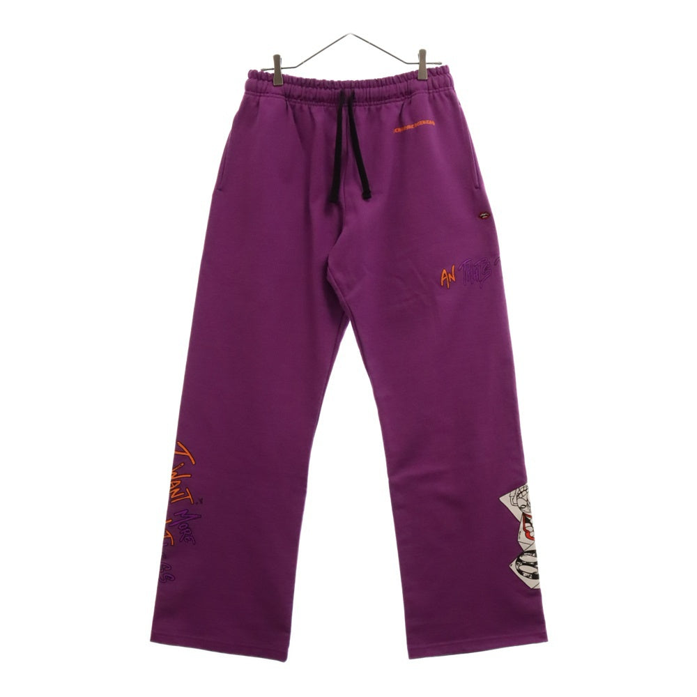 CHROME HEARTS(クロムハーツ) ×MATTY BOY I WANT MORE NOT LESS AN THAT'S THAT SWTPANTS マッティボーイ プリントスウェットパンツ パープル