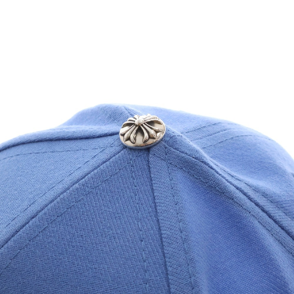 CHROME HEARTS(クロムハーツ) FITTED WOOL ACRYLIC SERGE ハートロゴ刺繍ベースボールキャップ ブルー