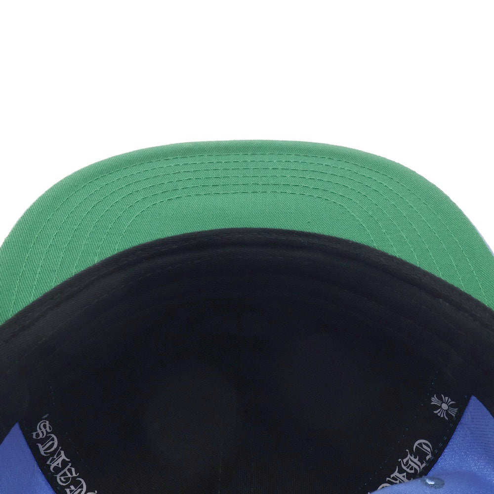 CHROME HEARTS(クロムハーツ) FITTED WOOL ACRYLIC SERGE ハートロゴ刺繍ベースボールキャップ ブルー