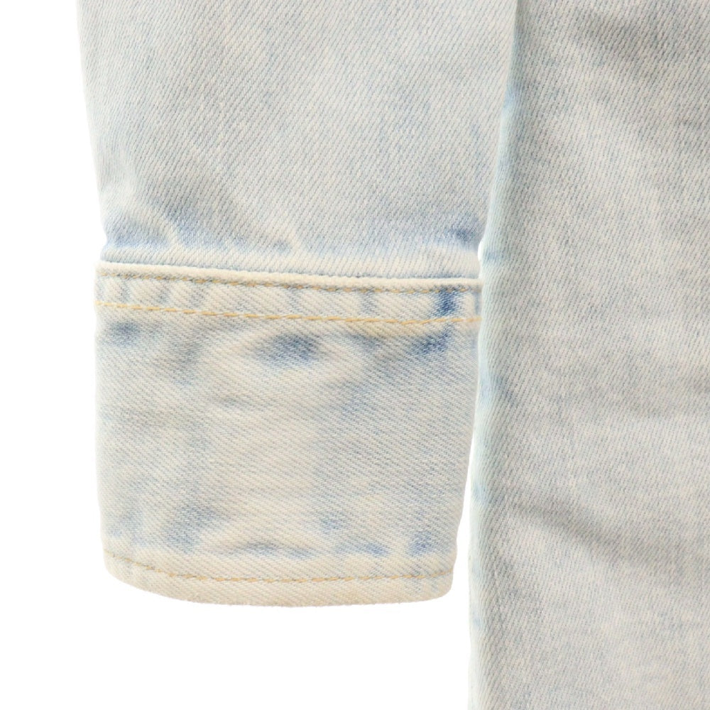 DSQUARED2(ディースクエアード) レースリボン 長袖デニムシャツワンピース インディゴブルー S72CV0234 S30663