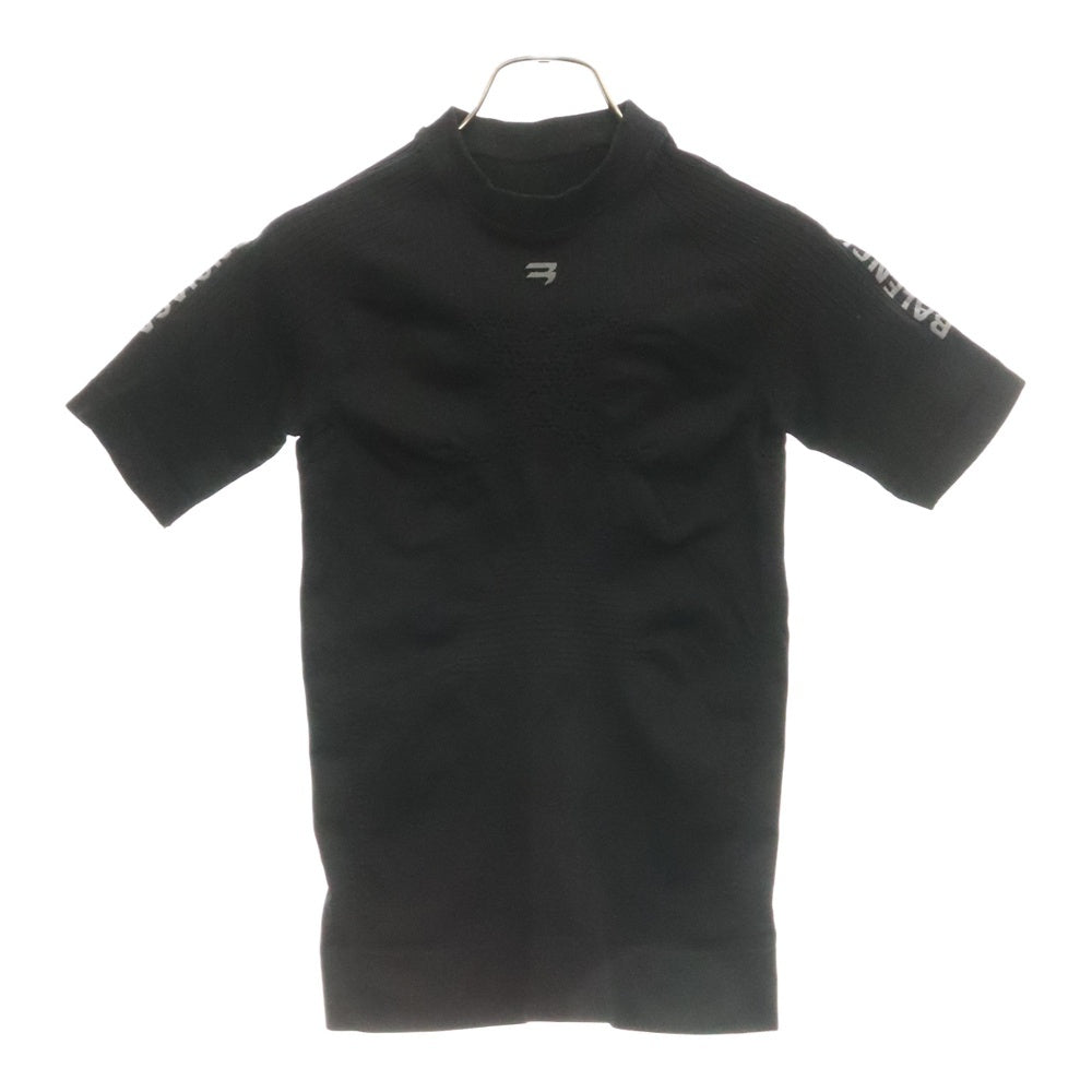 BALENCIAGA(バレンシアガ) SPORTY B CREWNECK ATHLETIC TOP スポーツロゴ アスレチック クルーネックシャツ 半袖カットソー 719662 4C984 ブラック